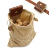 Asenie Foraging Bag (Khaki) Waxed Canvas Pouch for Outdoor Activities