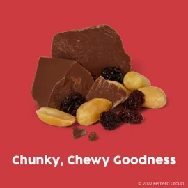 Chunky, Milk Chocolate with Freshly Roasted Peanuts and Chewy Raisins, Individually Wrapped Candy Bar, Share Pack 2.5.oz each, Bulk 24 Pack