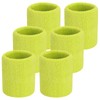 ONUPGO 6 Pack Wrist Sweatbands Tennis Wrist Bands Cotton Sweatbands