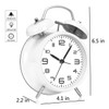 ACIYHN 4 inches Twin Bell Loud Alarm Clock for Heavy
