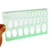 1Pcs 20cm Oval Ruler Drafting Template,Oval Line Drawing Ruler,Oval Tracing