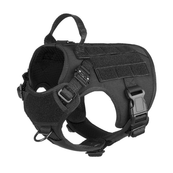 ICEFANG GN1 Tactical Dog Harness for Small Sized Dogs,2X Metal