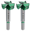 sourcing map 2pcs Forstner Drill Bits 1-1/2" (38mm) Carbide Upgraded