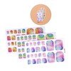 Baluue 11pcs Glitter Rainbow Toenail Stickers Easy DIY Nail Art