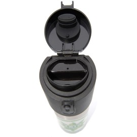 Casaware Trio Tea Infuser - Filter - Travel Tumbler with 2-way Leaf Compartment 12 Ounce (Black)