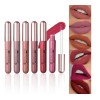 / Z Conjunto De 6 Batons Mate Lip Brilho À
