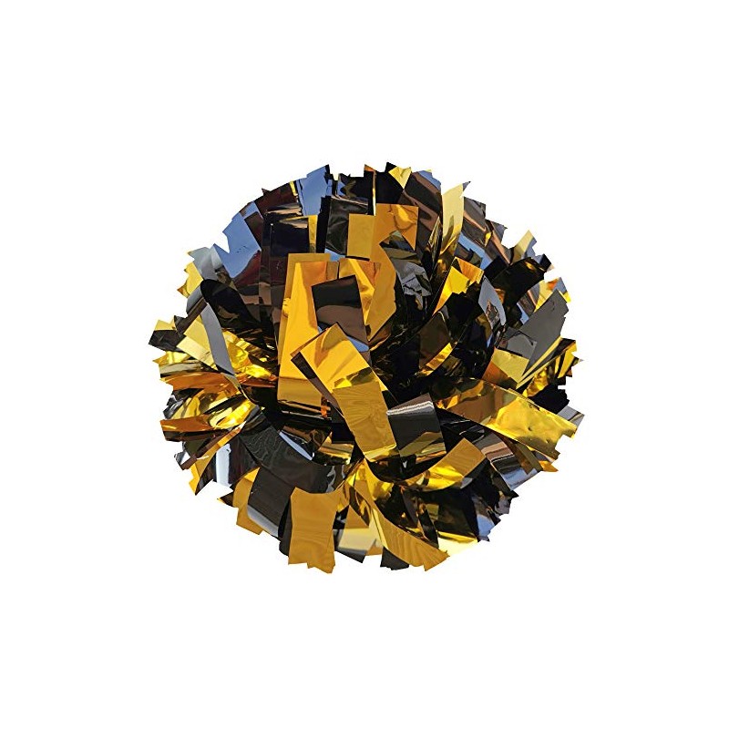 Danzcue Pack of 2 Cheerleading 6 Inches Metallic Pom Pom