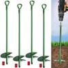 Cyleodo 18" Long Green Ground Anchor Kit(4 Pcs/Set), 3" Wide