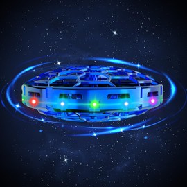 Flying Toy Drone for Kids, 360° Hands Free Motion Sensors Mini Drone with LED Light, Easy Indoor Small UFO Helicopter Toys Flying Ball Drone Cool Toys Gift for 6 7 8 9 10+ Year Old Boys Girls Teens