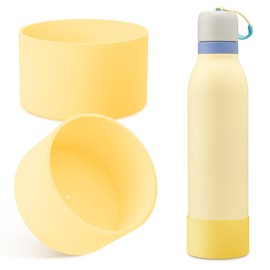 2PCS Silicone Boot for Owala Water Bottle FreeSip Sway 30oz&40oz, Tumbler 40oz and Twist 24oz, Non-Slip, Protective Sleeve for Stainless Steel Water Bottle Accessories BPA-Free Bottom Base(2LM)