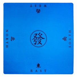 Mahjong Mat, Anti Slip and Noise Reduction Table Cover for Mahjong, Poker, Card Games, Board Games, Slip Resistant Mat (Bule)