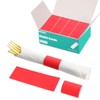 XINGYUNDEL Paper Napkin Bands,Napkin Rings Self Adhesive,Silverware Wraps Bands(Red,2000 pcs)