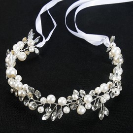 Tanfeine Hair Accessories - Flower Girl Hair Accessory, Flower Girl Headpiece Wedding Hair Accessories for Women Girls, Wedding, Birthday, Party, First Communion