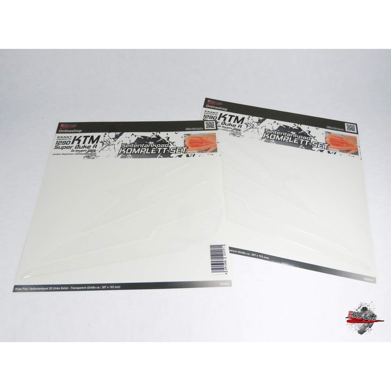 BIKE-label Tank Pad Side Transparent Compatible with KTM 1290 Super