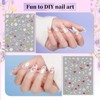 EARLMONI 5 Sheets Nail Art Stickers, 5D Butterfly Nail Decals