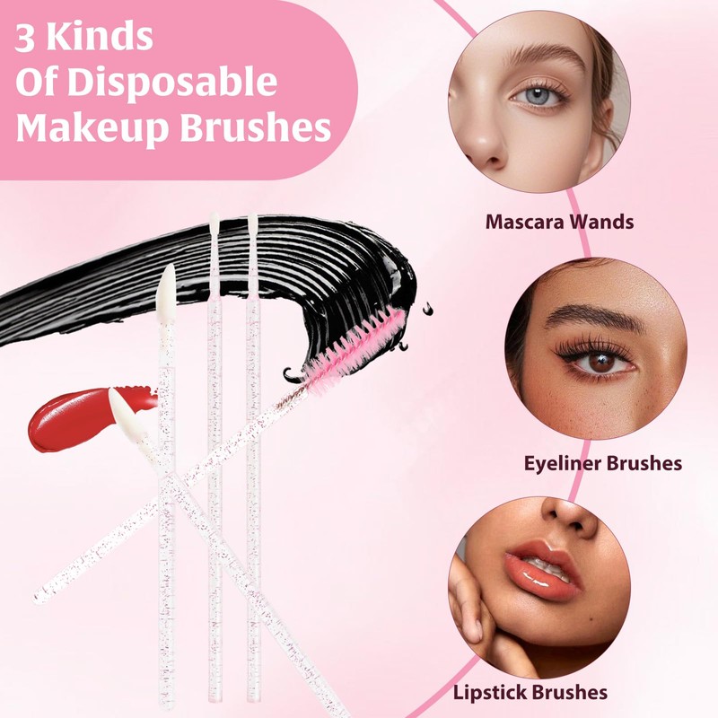 myaokue-up Kit de Aplicadores de Maquillaje Desechables de 206 Piezas: