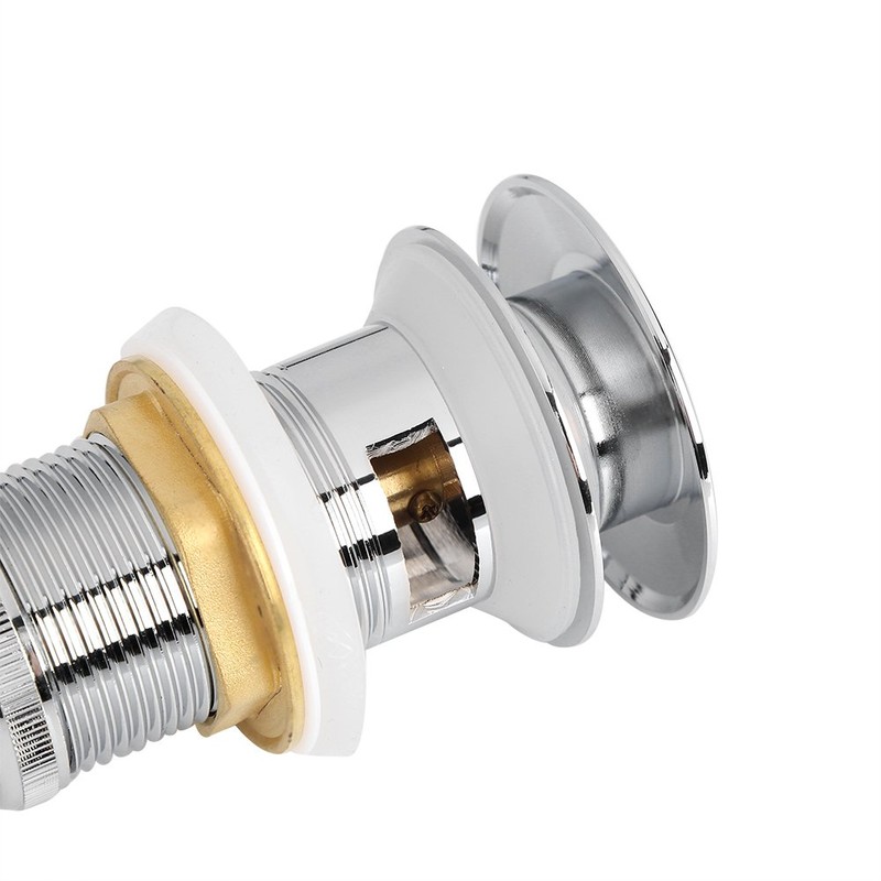 Pop-up drain faucet for washbasins, horizontal hole drain plugs, drainage