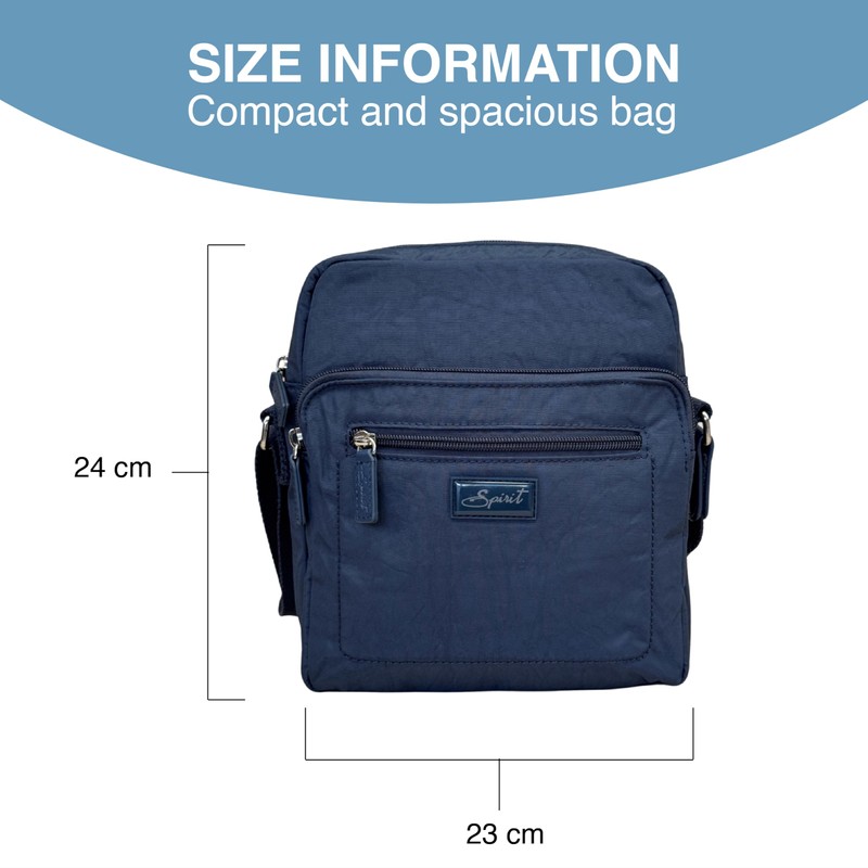 Spirit - Nylon Waterproof Crossbody Shoulder Bag - Unisex Lightweight