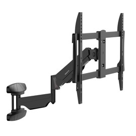 Mount-It! Pull Down TV Mount, Drop Down Wall Mount with Gas Spring Arm, Height-Adjustable TV Mount for 37-80 Inch TVs, Full Motion Swivel Tilt Bracket for Fireplace, Fits VESA 600x400, Up to 88 lbs
