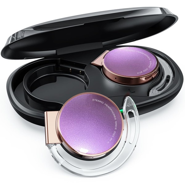 Clip on Headphones Wireless Bluetooth 5.3 On Ear Headphones Wireless