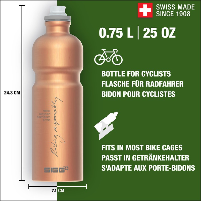 SIGG - Aluminium Bike Water Bottle - Move MyPlanet Copper