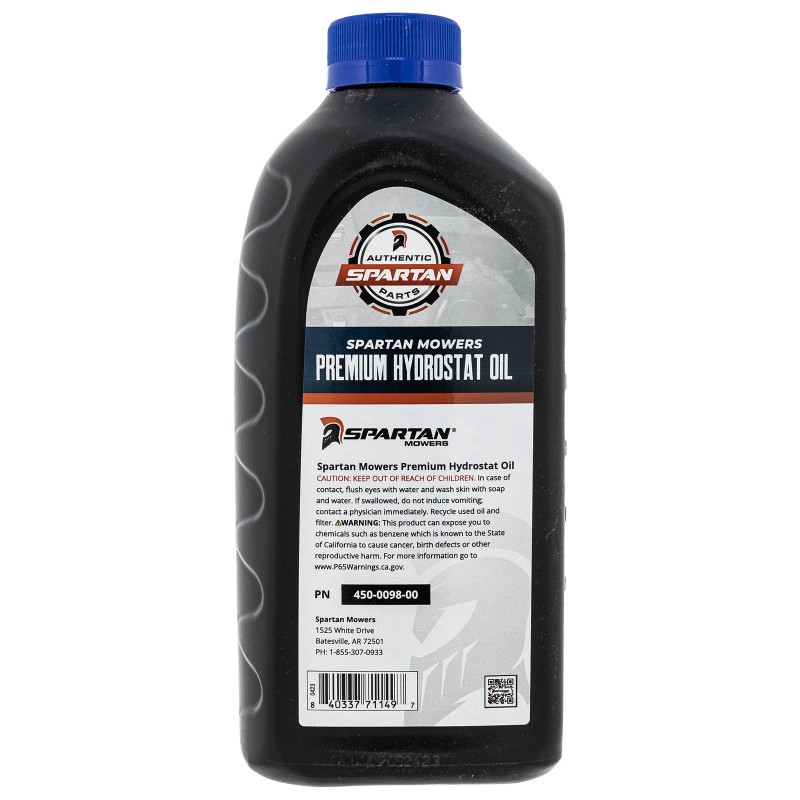 Spartan Mowers 20W-50 Premium Synthetic Hydraulic Transmission Oil High