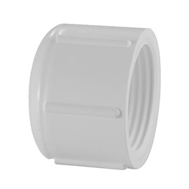 Lesso America 448 Series PVC Pipe Fitting - Cap - Schedule 40 (White) - 1/2" (FIPT) / High-Flow Capacity/Plumbing, Irrigation, Pool, Spa, DIY Projects/NSF Certified/Construction Grade (448-005)