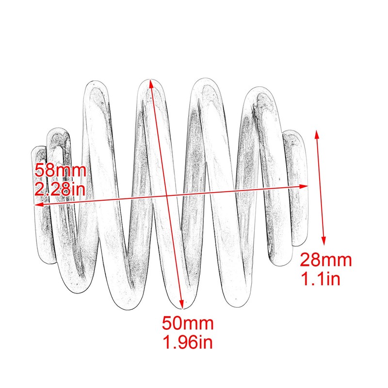 HDBUBALUS Motorcycle Solo Seat Springs Mounting 2 Inch Spring Bracket