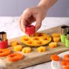 Mini Cookie Vegetable Cutters Fruit Molds, 3Pcs Mini Fruit Cookie