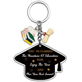 Acrylic Keychain Graduation Gifts For Him Her Class Of 2025 Women Men Middle Senior High School College Grad Student Nurse Daughter Son Degree Inspirational Religious Christian Gift