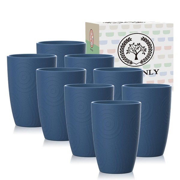 Wheat Straw Cups 8 PCS Plastic Cups Reusable a Good