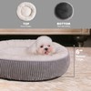 Bedfolks Waterproof Donut Cat and Dog Bed,20 Inches Calming Round