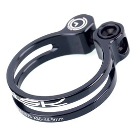 LEIPUPA Bike Titanium Alloy Seatpost Clamp 31.8mm 34.9mm Seat Post Fixed Black, 34.9mm