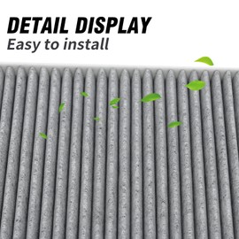 Zreneyfex CF10709 Cabin Air Filter, Replacement for Hyundai Accent 2012-2017 Genesis Coupe 2010-2016 Replacement for Kia Forte 2010-2013 Forte Koup 2010-2013, Replaces PC4684 (1)