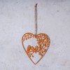levandeo Heart 12 x 13 cm Metal Hanging Bird Garden