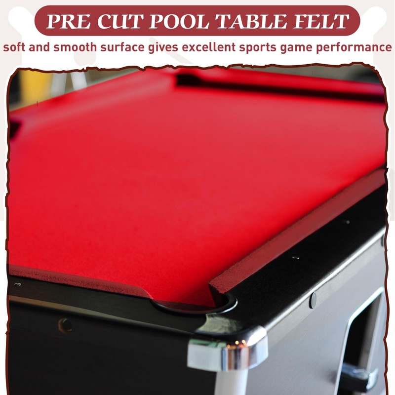 Mixweer Billiard Cloth for 8 ft Pool Table Pre Cut