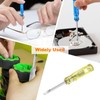 sourcing map 4Pcs SL2.0 Mini Slotted Screwdriver 2mm Magnetic Flat