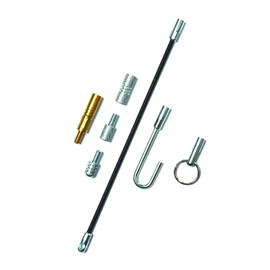 C.K MightyRods Pro Cable Rods 7pc Accessory Pack Including Hook, Ring and Gender Changer, Electric Wire Puller, Electrical Cable Access, Pulling Rods for Electrician, Electricians Tools, CK T5440