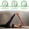 BACKLAXX ® Cotton Yoga Strap (Red) - Sustainable Yoga Accessory