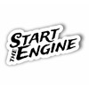 AMA SHOP Sticker Shaped START THE ENGINE turn on the