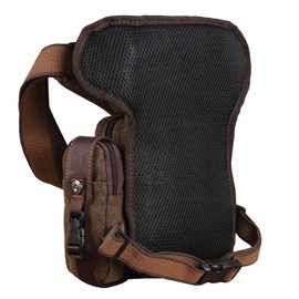 Canvas Drop Leg Bag Cycling Waist Pack for Men Outdoor Travel Sports Tactical Hiking Climbing Motorcycle Bike Fanny Pouch Casual Camping Sling Daypack Laker Blue