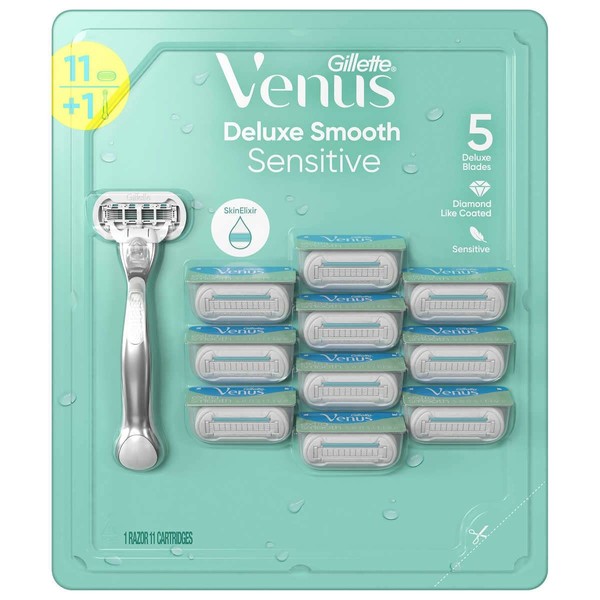 Gillette Venus Deluxe - Maquinilla de afeitar suave, 11 unidades