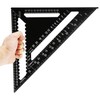 Dapetz ® 12 Inch Aluminum Alloy Triangle Ruler Square Protractor