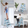 3 Step Ladder, Folding Step Stool for Adults, Lightweight Aluminum