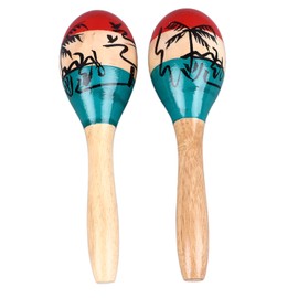 2Pcs Sand Hammer Maraca Shaker Rattle Portable Percussion Instrument Musical Toy for Kids Children
