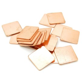 IC Chipset GPU CPU Thermal Heatsink Copper Pad Shim Size 20 x 20 x 1.0mm Pack Of 20