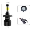 Par De Faros Led Modelo H4 Luz Blanca De 4