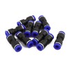 sourcing map 10Pcs 6mm Dia 2 Way Straight Tube Hose