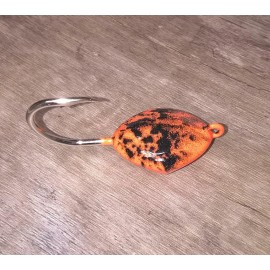 T&A Jigs 5PK TOG BLACKFISH ORANGE BLACK SHEEPSHEAD Ocean Sea Sweeper JIGS Tautog  Jig - 1oz