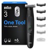Braun Series XT3 One Blade Hybrid Beard Trimmer for Men,